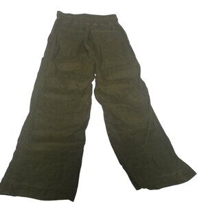 Quince 100%  Linen Wide Leg Martini Olive Pants Sz S